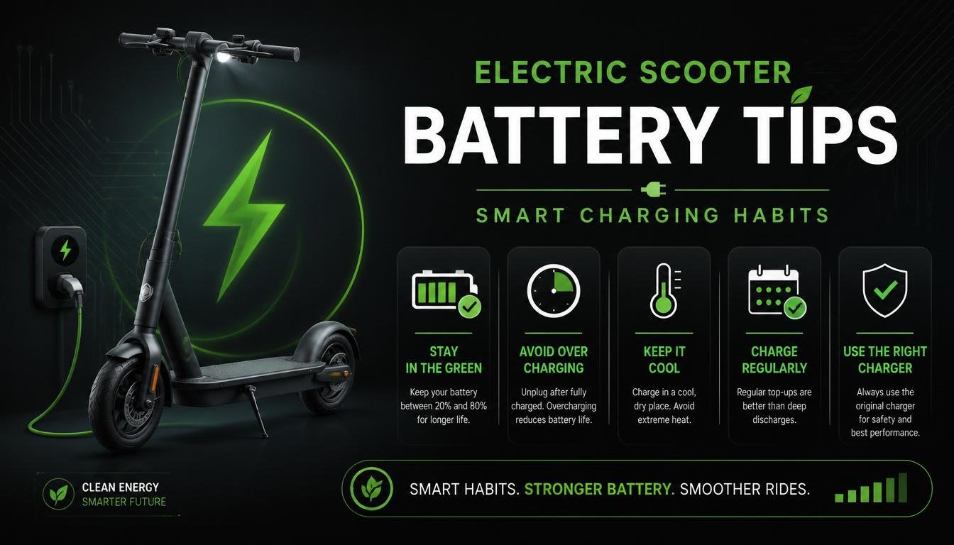 Electric Scooter Battery Tips | Smart Charging Habits